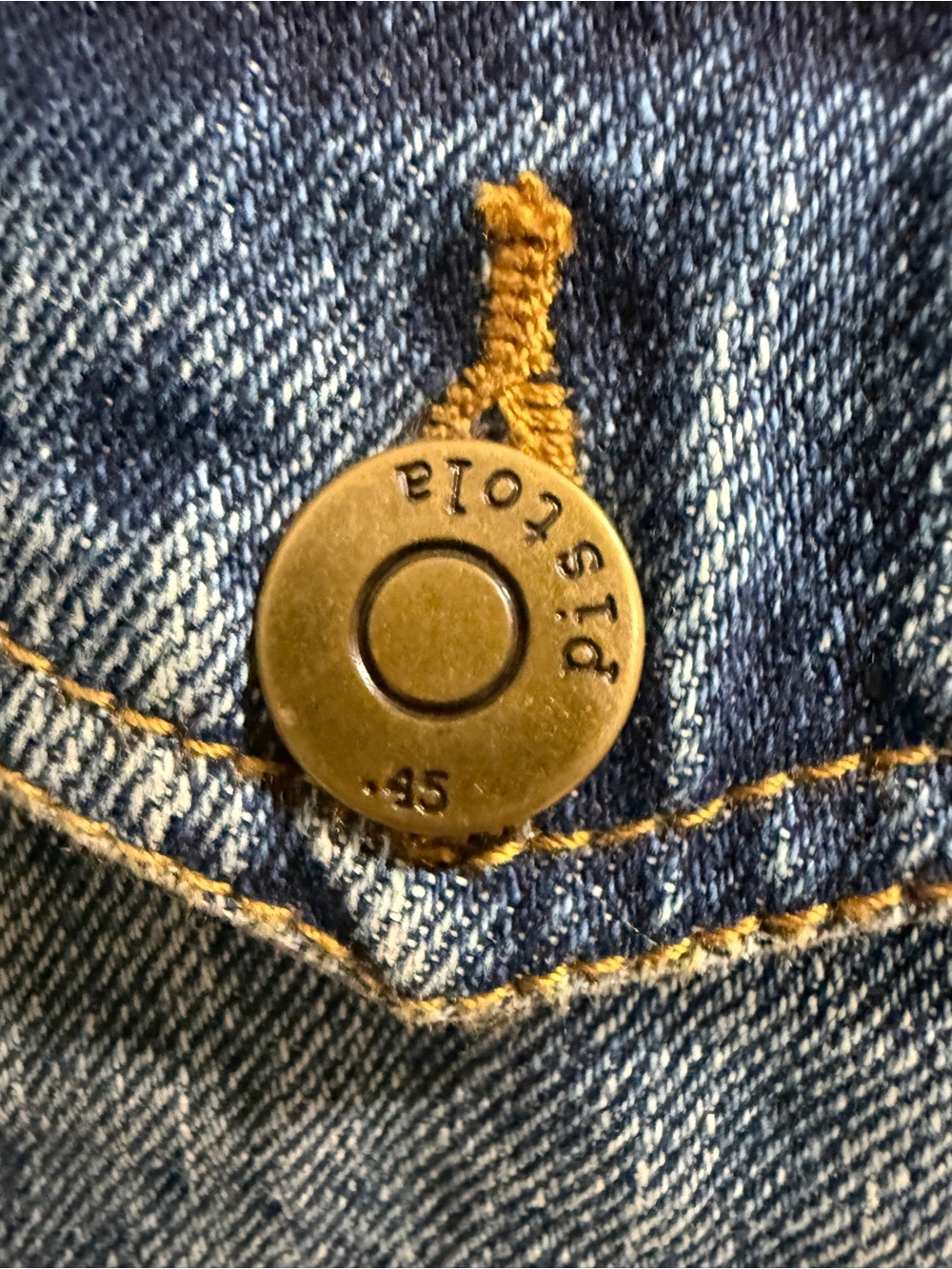 π€ Pistola Oversized Denim Vest β Cape Sleeve, One Size π€ - Picture 4 of 10
